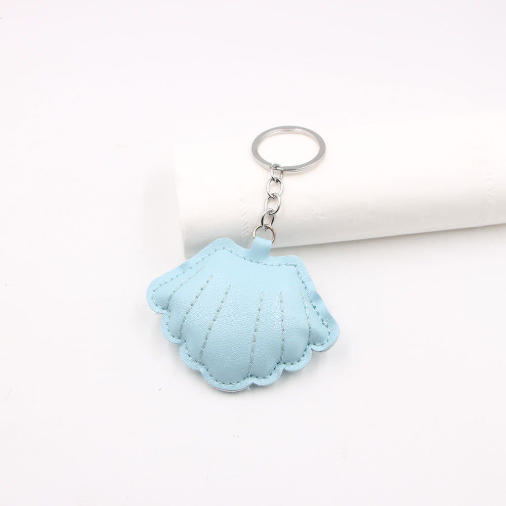 Wholesale Gold Padded Shell Leather Bag Charm Keychain For Car Key Purse Lanyard Fashion Accessory