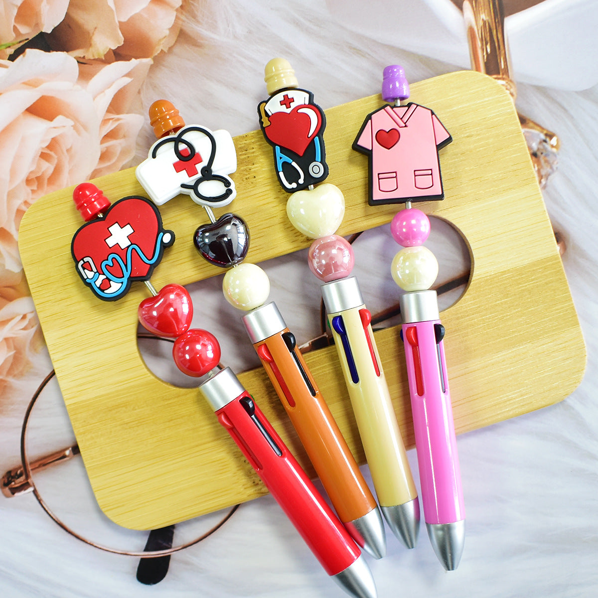 Wholesale  Random 100pcs/pack  Medical series through-hole beads  Focal Beads