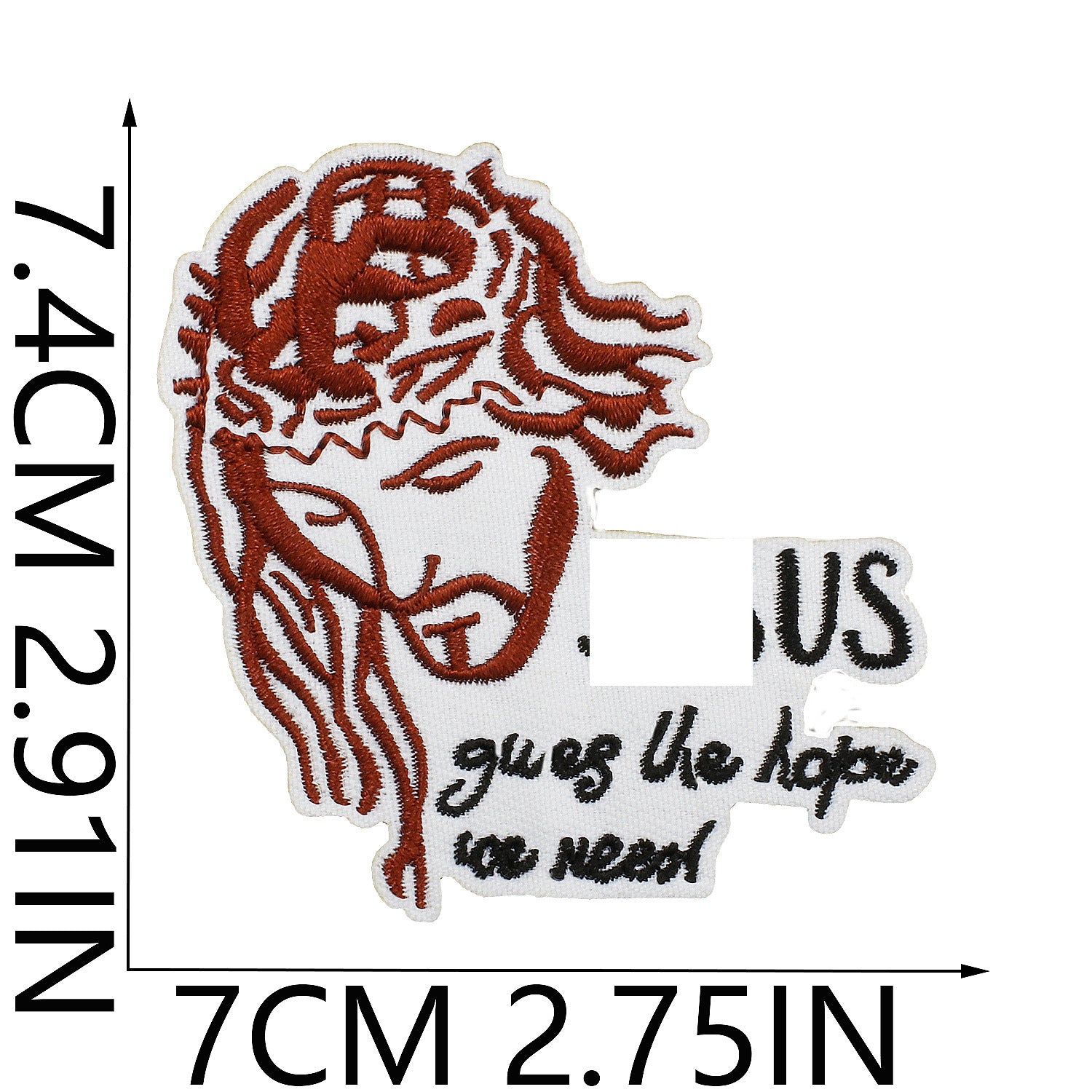 Wholesale Faith Letter Series Embroidered Fabric Patch with Cross  DIY Patches