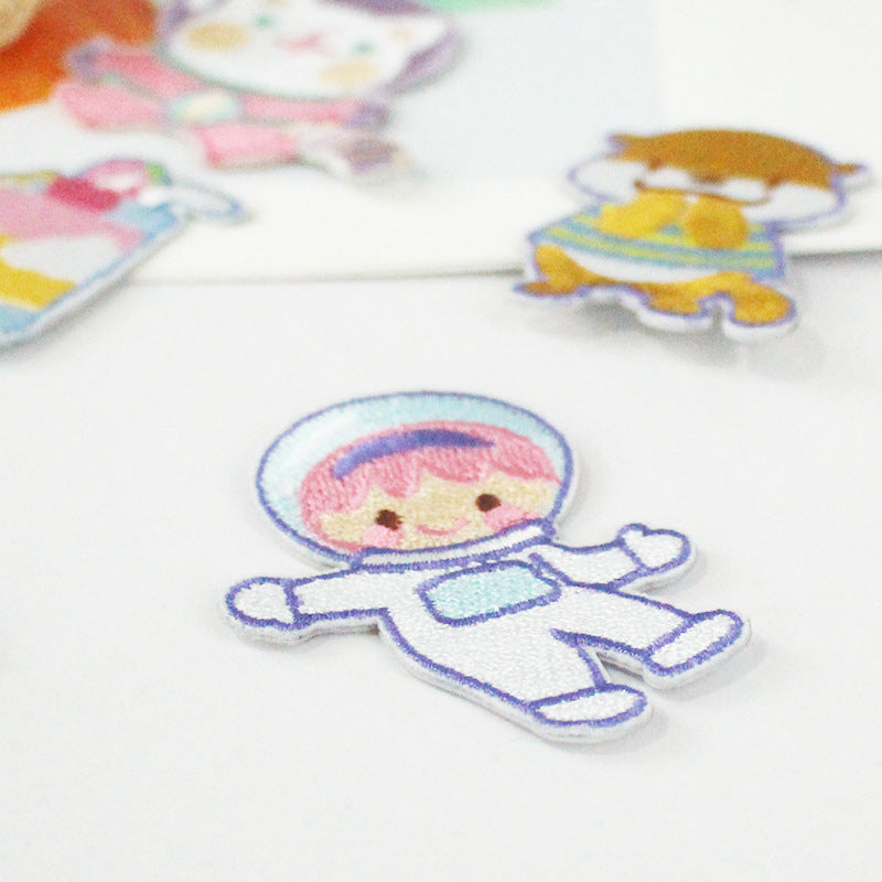 Wholesale Custom Embroidered Patches Self Adhesive Applique For Clothing Bags DIY Fashion Accessory