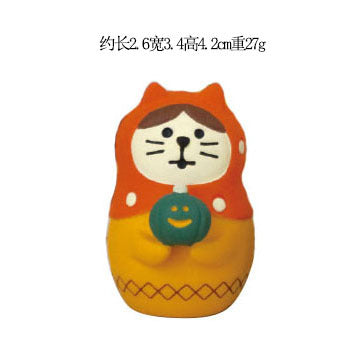 Wholesale Japanese ZAKKA Cat Resin Figurine  King Pumpkin Home Decor