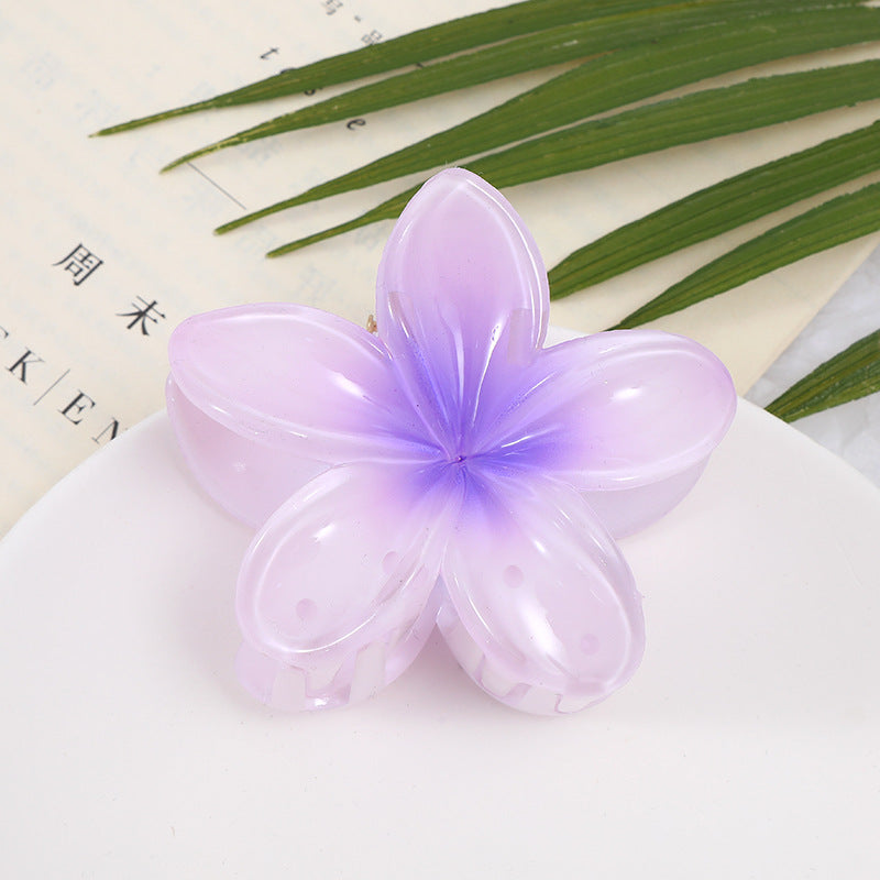Wholesale colorful acrylic frangipani hairpins