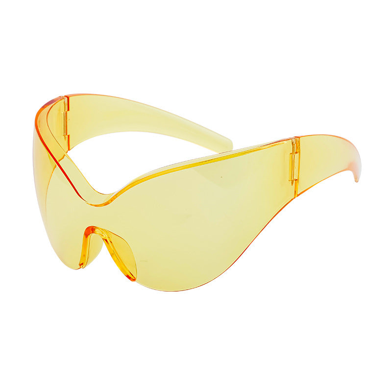 Wholesale Outdoor Cycling Windproof One-piece Large Frame Sunglasses