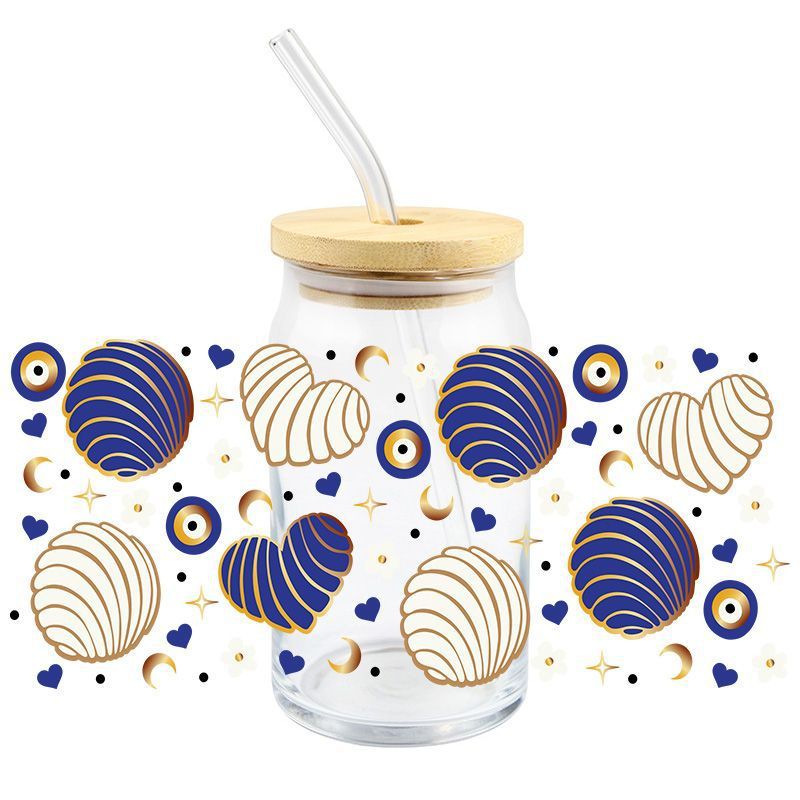 Wholesale 5pcs Devil' s Eye 16oz Cup UV DTF Wraps