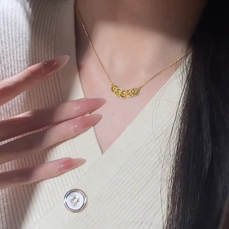 Wholesale Gold Fish Scale Five Emperors Coins Bracelet