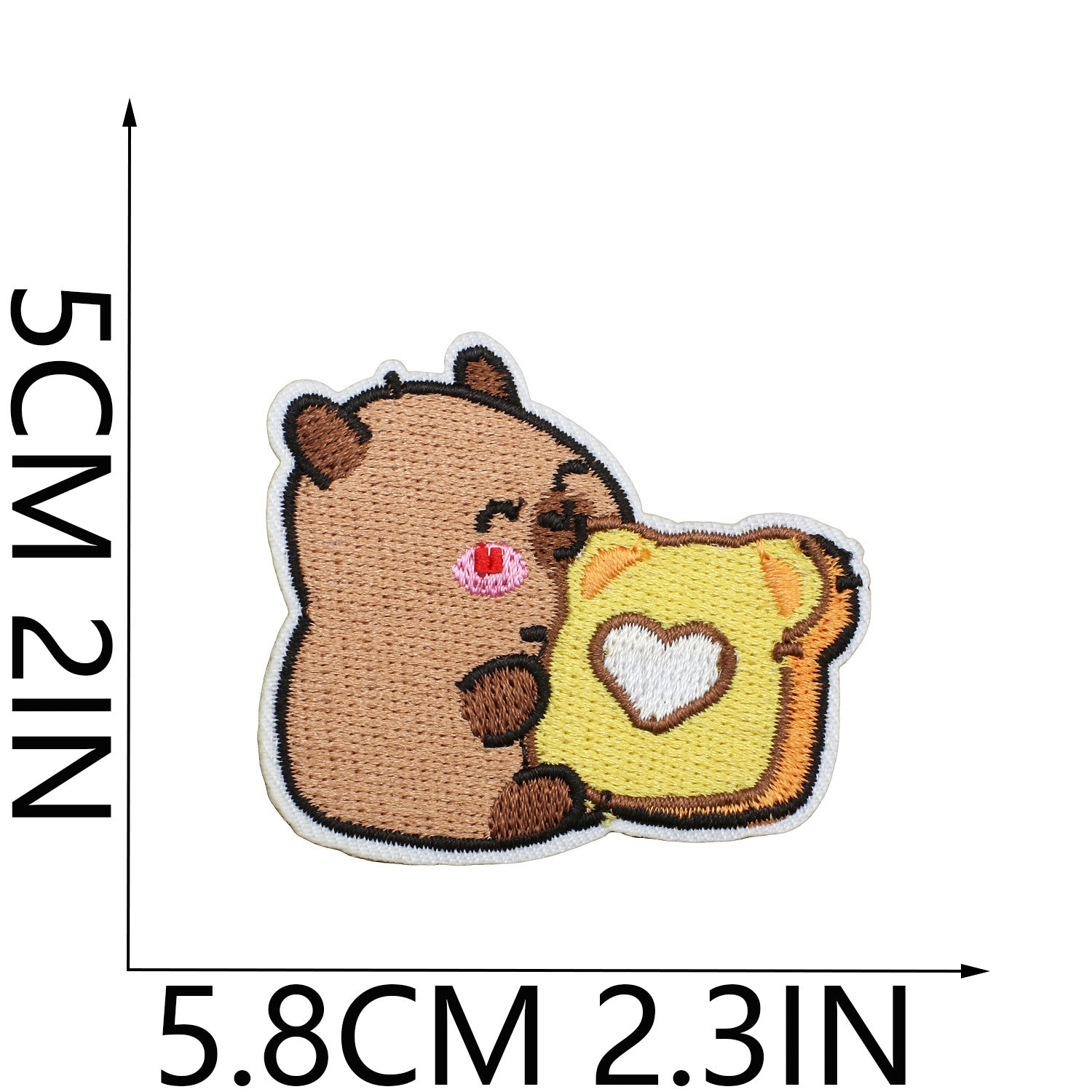 Wholesale Cartoon Capybara Embroidered Patch Decorative Accent For Clothing Stylish Gift For Boutique Resale