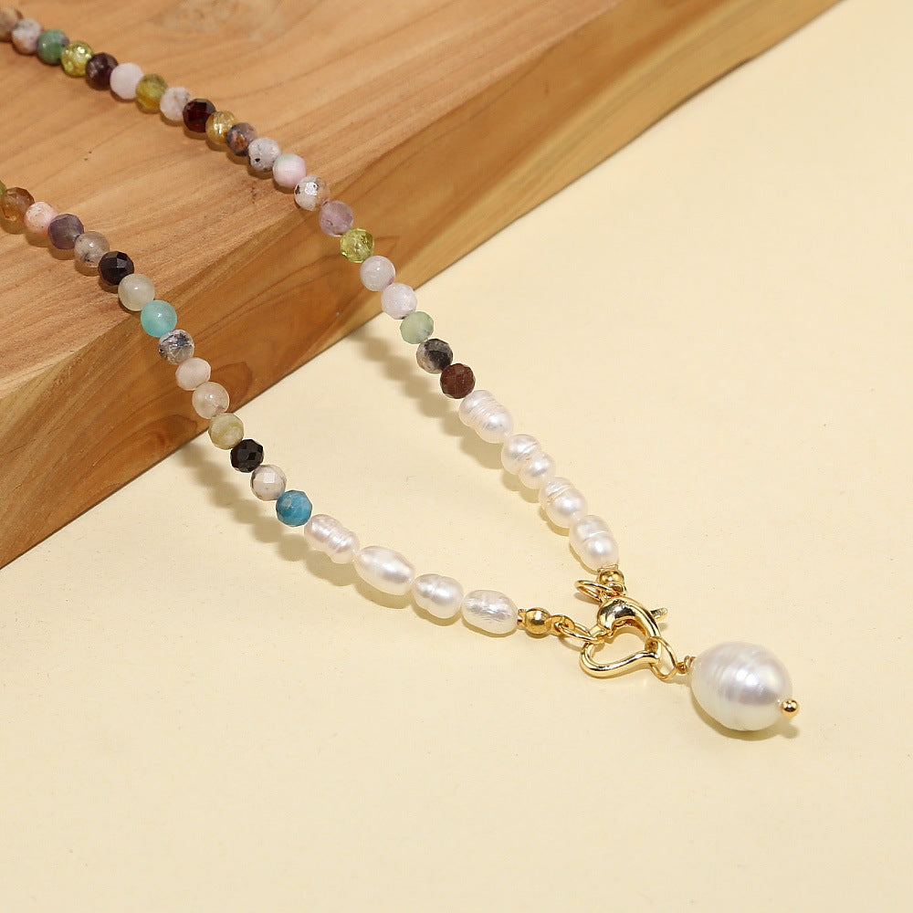 Wholesale Natural Stone Freshwater Pearl Necklace