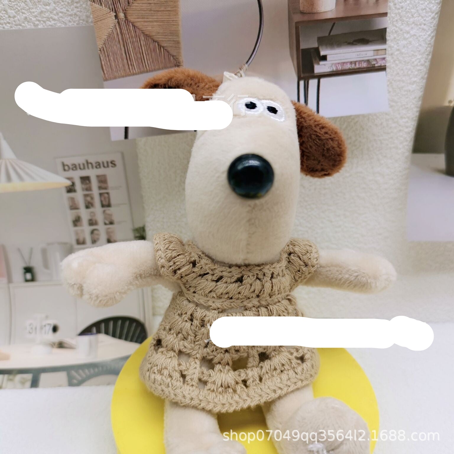 Wholesale 2pcs/pack 13cm Handdog Cotton Doll Skirt Handmade Plush Toy Woven Doll Clothes