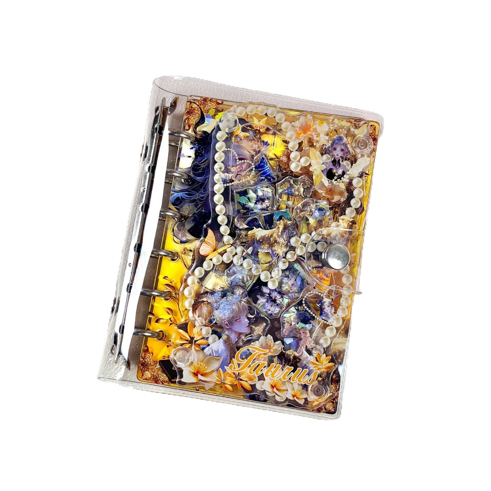 Wholesale Twelve Constellations Acrylic Shaker Book A7 Loose-leaf Notebook