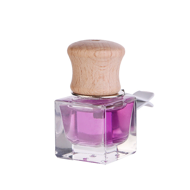 Wholesale Car Air Outlet Aromatherapy Glass Round Perfume Empty Bottle