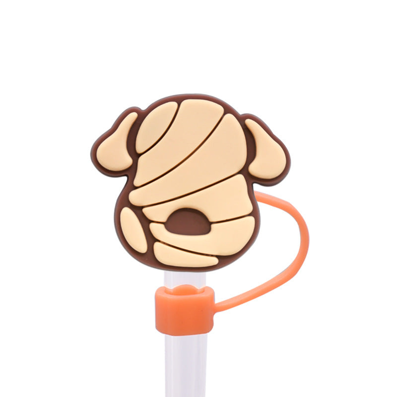 Wholesale Random 100pcs 10M  bread dust plug straw hat creative DIY cup straw accessories