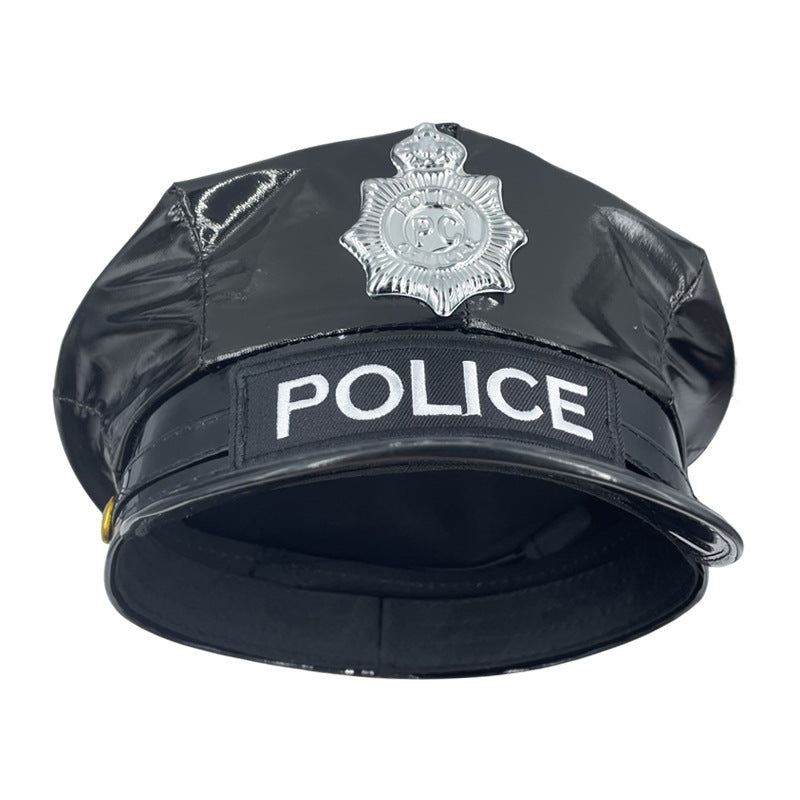 Sombrero de policía de PU de PU al por mayor