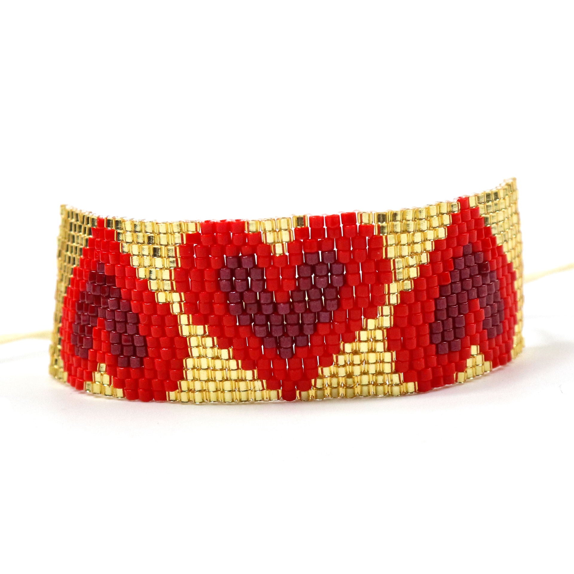 Wholesale New double-layer love miyuki bracelet set women's solid color rivet hand-woven bracelet set