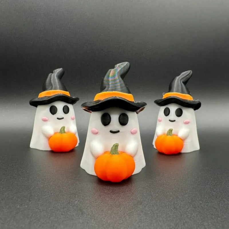 Wholesale Walking Halloween playful ghost decoration gift cute wizard pumpkin ghost