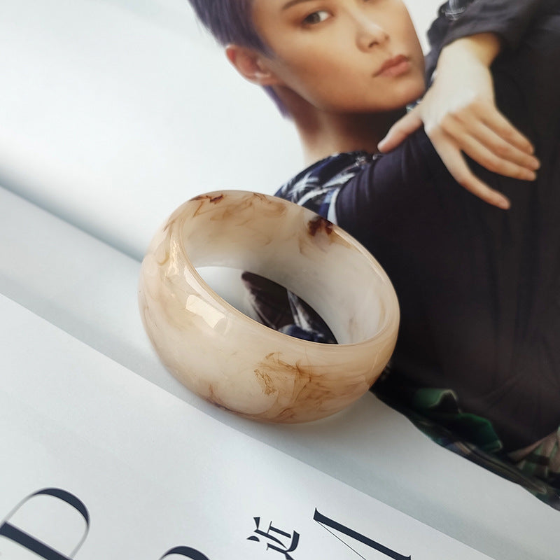 Wholesale Vintage Stone Pattern Acrylic Bracelet