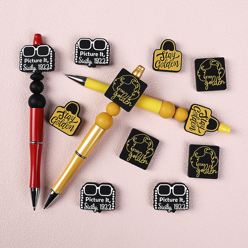 Wholesale 20pcs/packAlphabet Cartoon DIY Silicone Bead Accessories