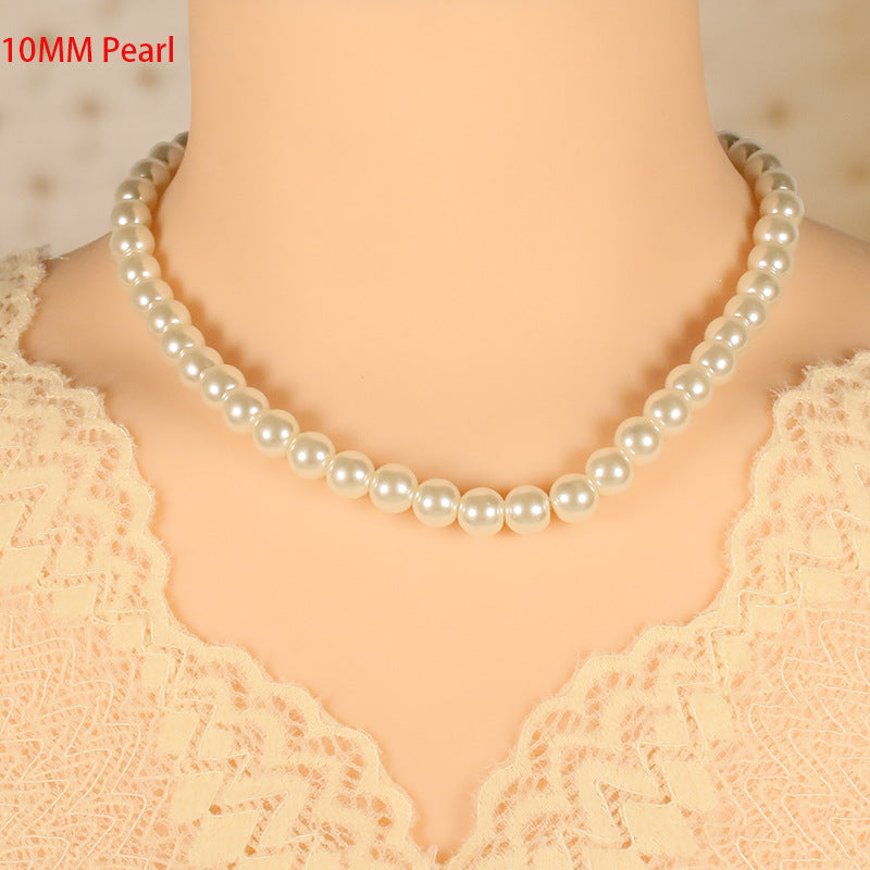 Wholesale women's pearl necklace clavicle French style necklace