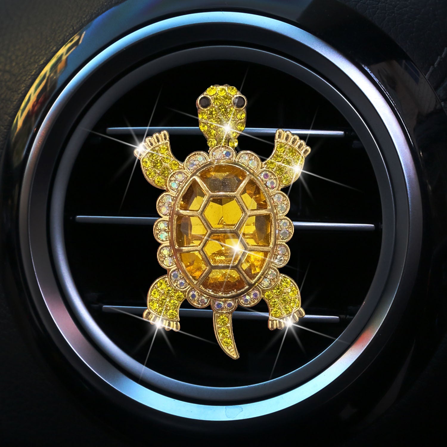 Wholesale Rhinestone Shiny Turtle Car Air Vent Decorative Clip