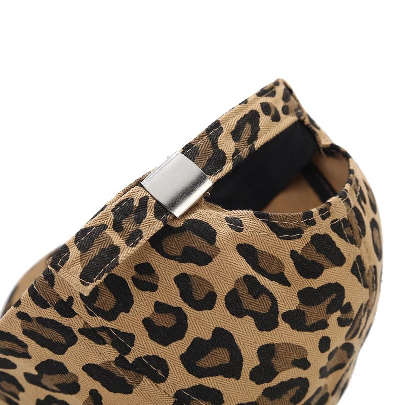 Wholesale Leopard print baseball cap peaked cap sun hat