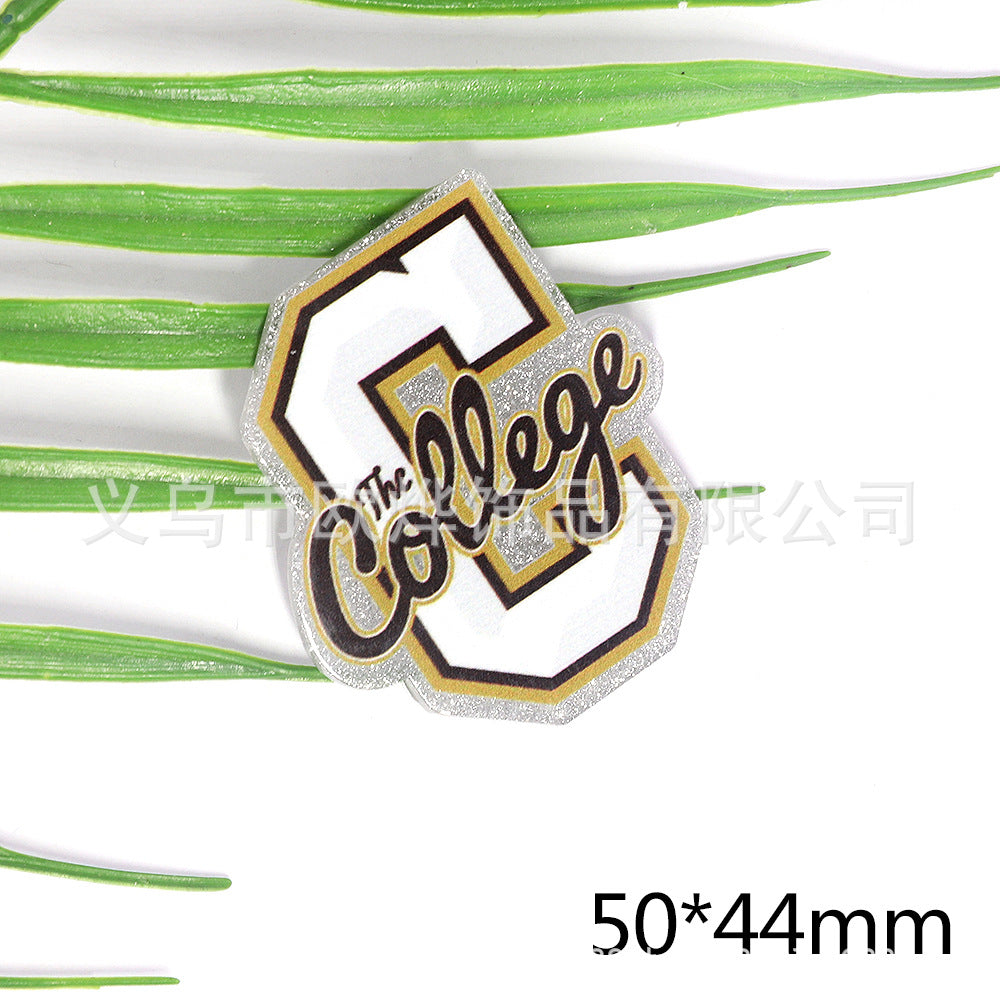 Wholesale 10pcs New powder cross-border cartoon medical love bag accessories acrylic pin cute DIY patch accessories