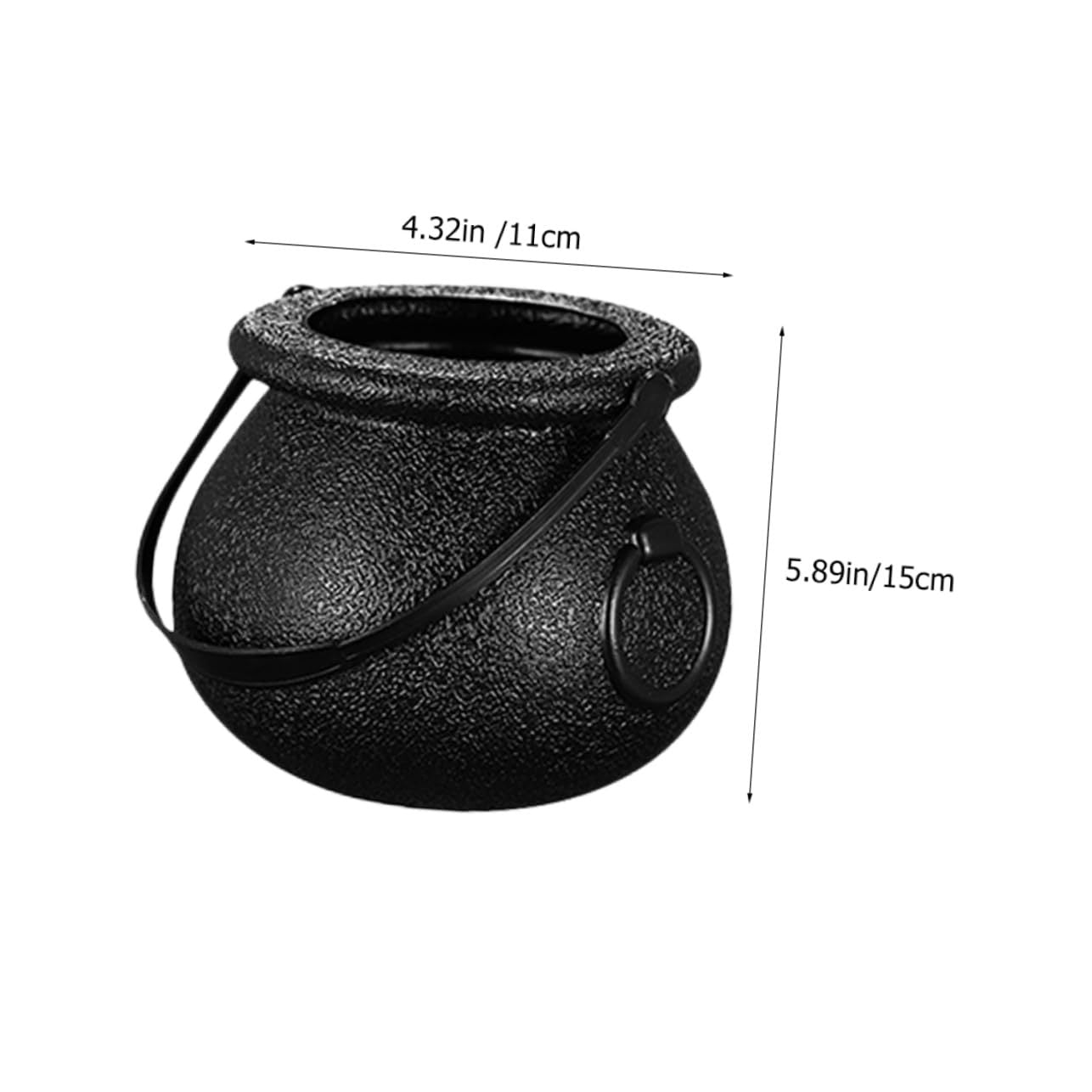 Wholesale Halloween Children's Portable Bucket Black Candy Jar Prom Decorative Ornaments Decorative Props Witch Jar