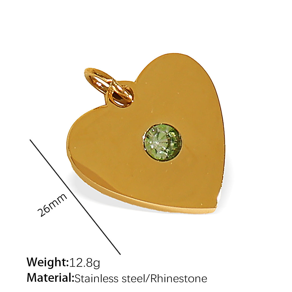 Wholesale Diverse diamond studded stainless steel necklace pendant accessories