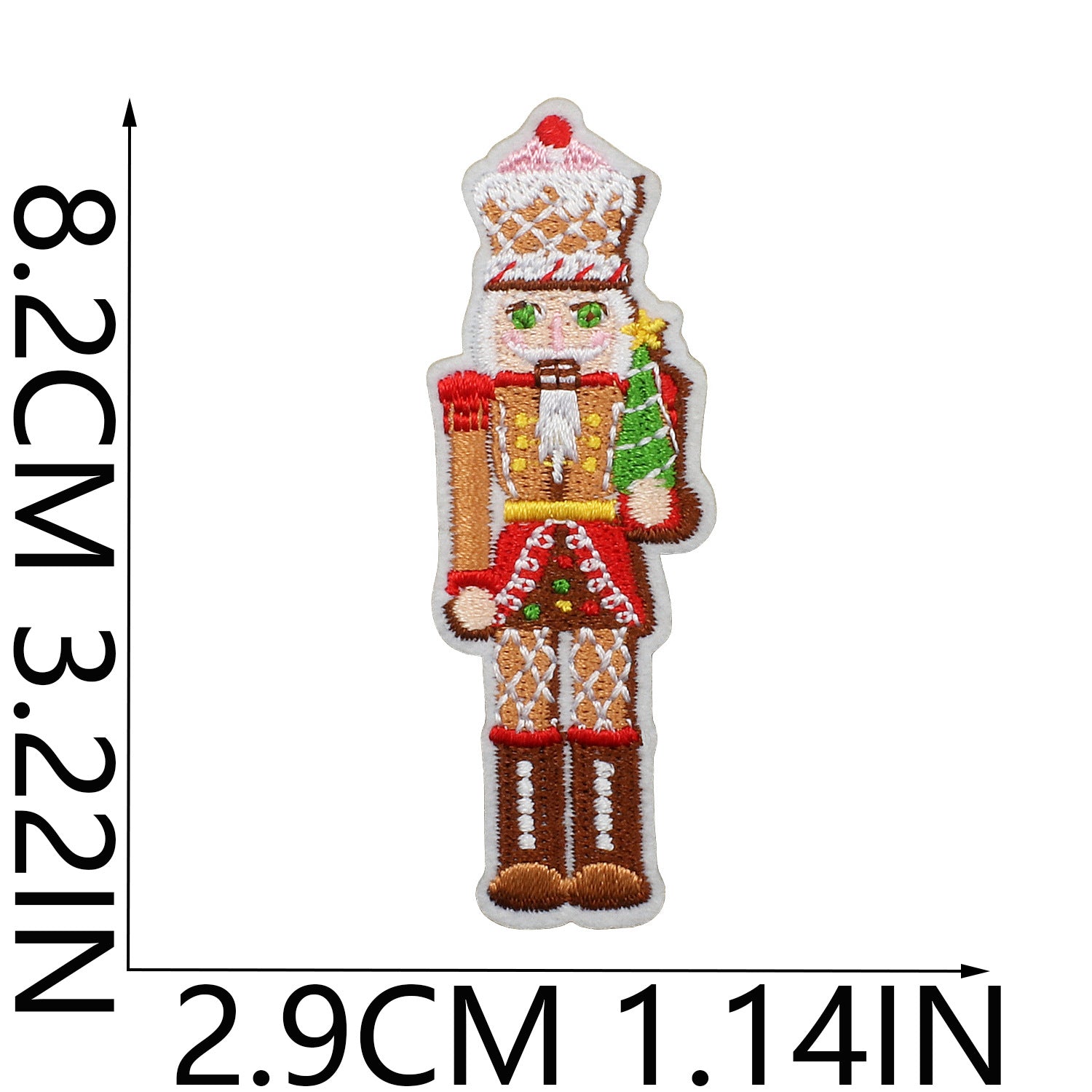 Wholesale Chic Polyester Embroidered Iron On Nutcracker Patch For Clothing Bags DIY Craft Accessory OLY Exclusive