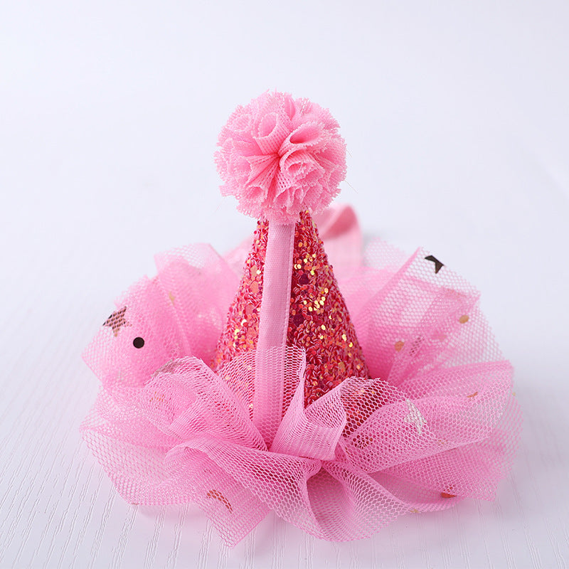 Wholesale Cute Baby Crown Small Hat Hair Band Baby Newborn Simple Hundred Years Old Banquet Headwear