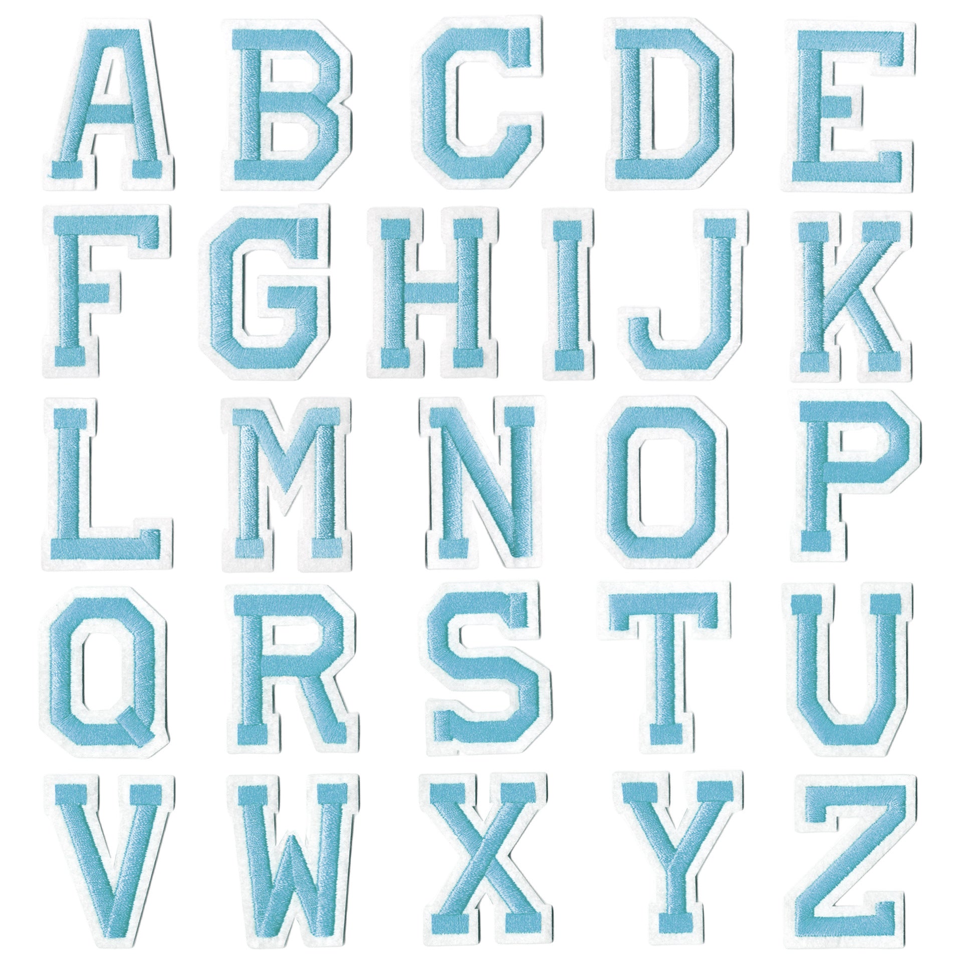 Wholesale Fabric Embroidered Alphabet Patches 26 Gold Letters Set For DIY Clothing Towel Decorative Gift