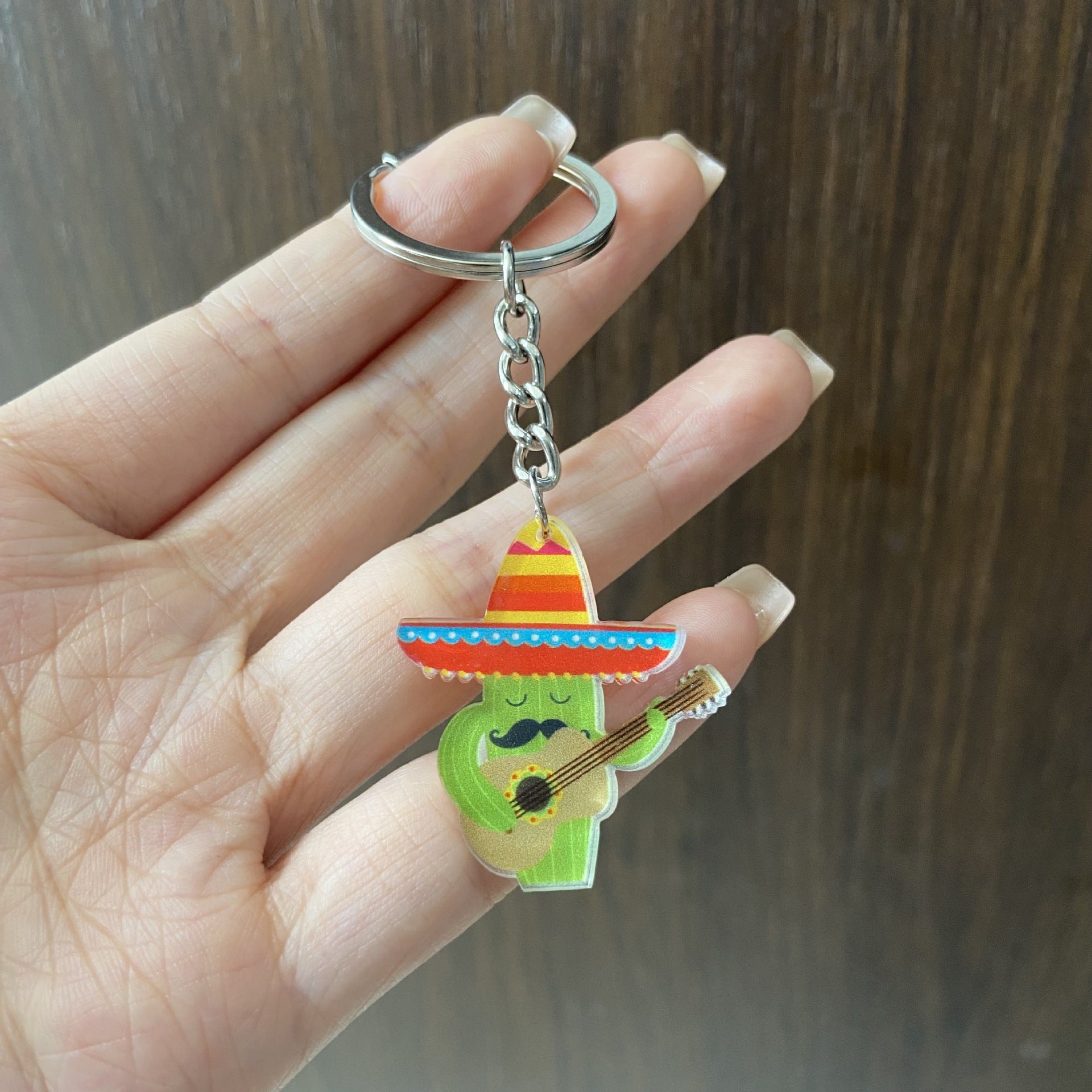 Wholesale Colorful Cartoon Acrylic Carnival Party Keychain Pendant Bag Charm Boutique Resale
