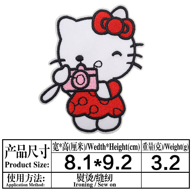 Wholesale DIY patchs cute cat patch children' s clothing bag OLY Exclusive