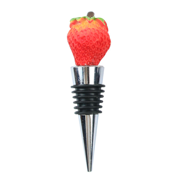 Wholesale  Fruit Wine Red Wine Stopper Pineapple Lemon Red Wine Stopper