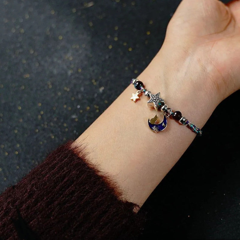 Wholesale Dream Planet Cosmic Bracelet Actress Star Moon Pair of Student Girlfriend Bracelet