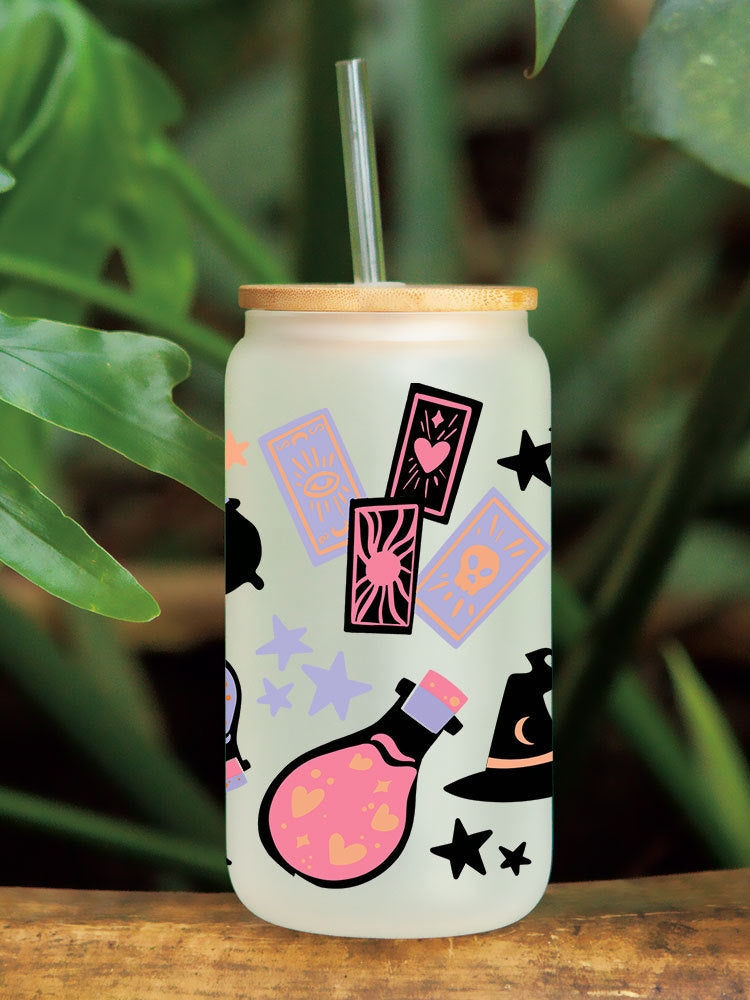 Wholesale Ghostly Witch Halloween 16oz Cup UV DTF Wraps