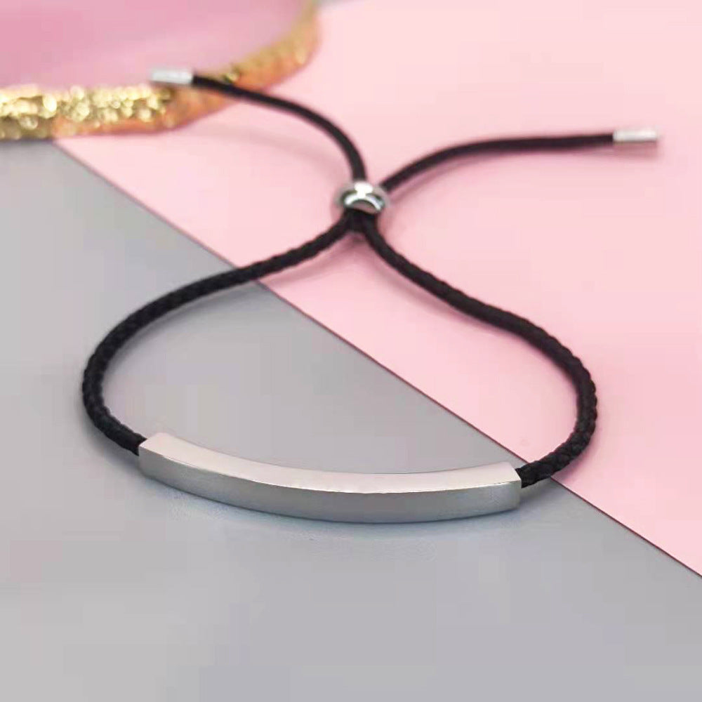 Wholesale DIY Stainless Steel Braided Rope Bracelet