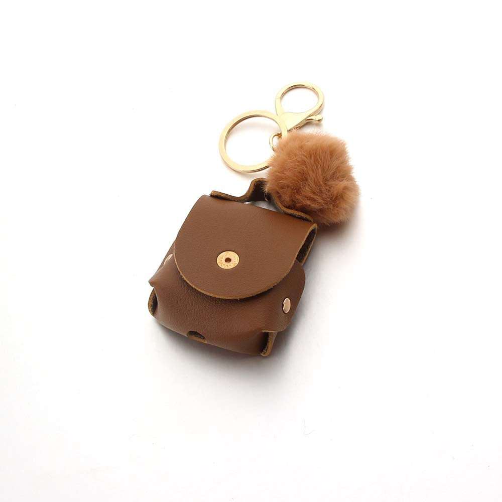 Wholesale Coin Purse Headphone Cover Fur Ball Keychain