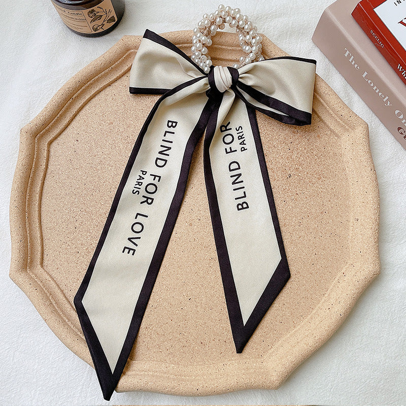 Wholesale Pearl Scarves Summer Thin Hair Scrunchies