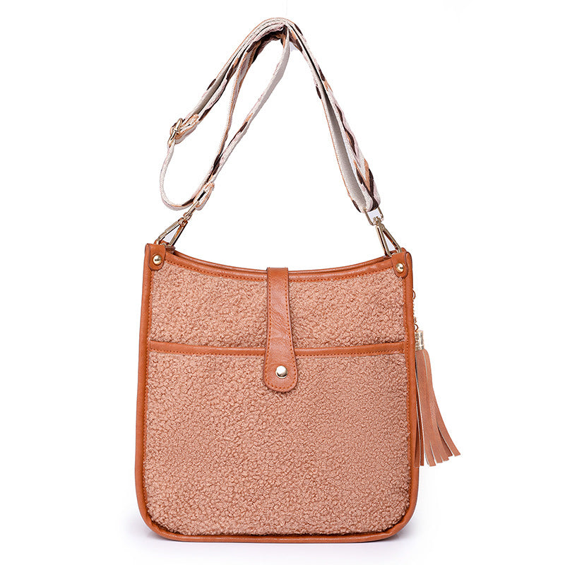 Wholesale PU Plush Shoulder Bags