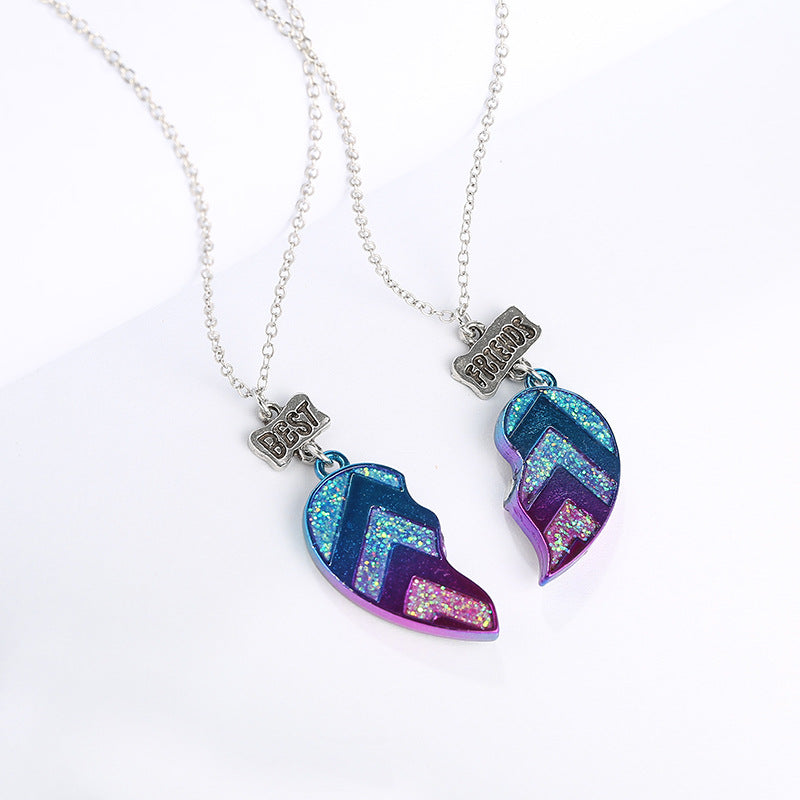 Wholesale best friends Heart Necklaces set