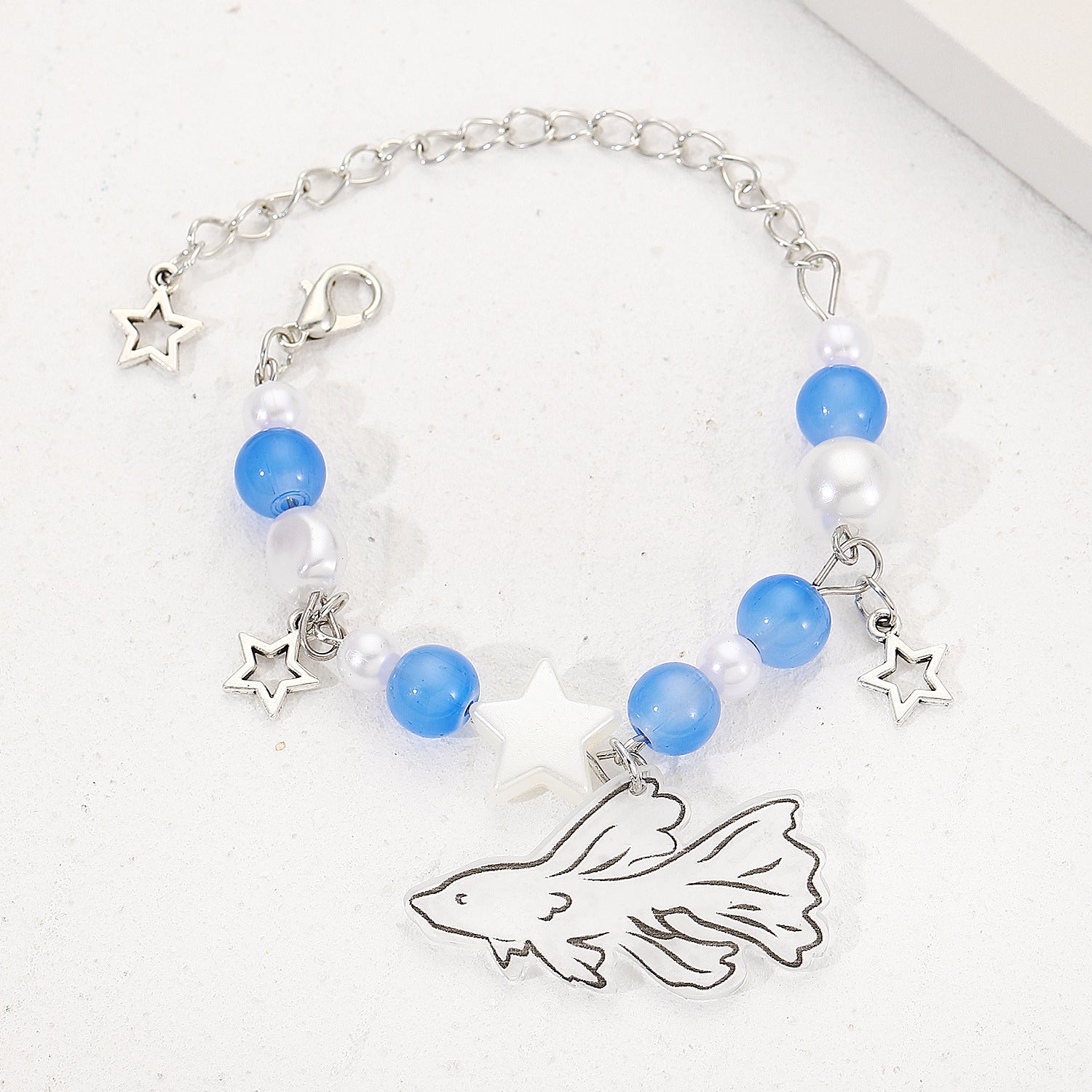 Wholesale Spice Punk Hollow Pentagram  Heart Bracelet