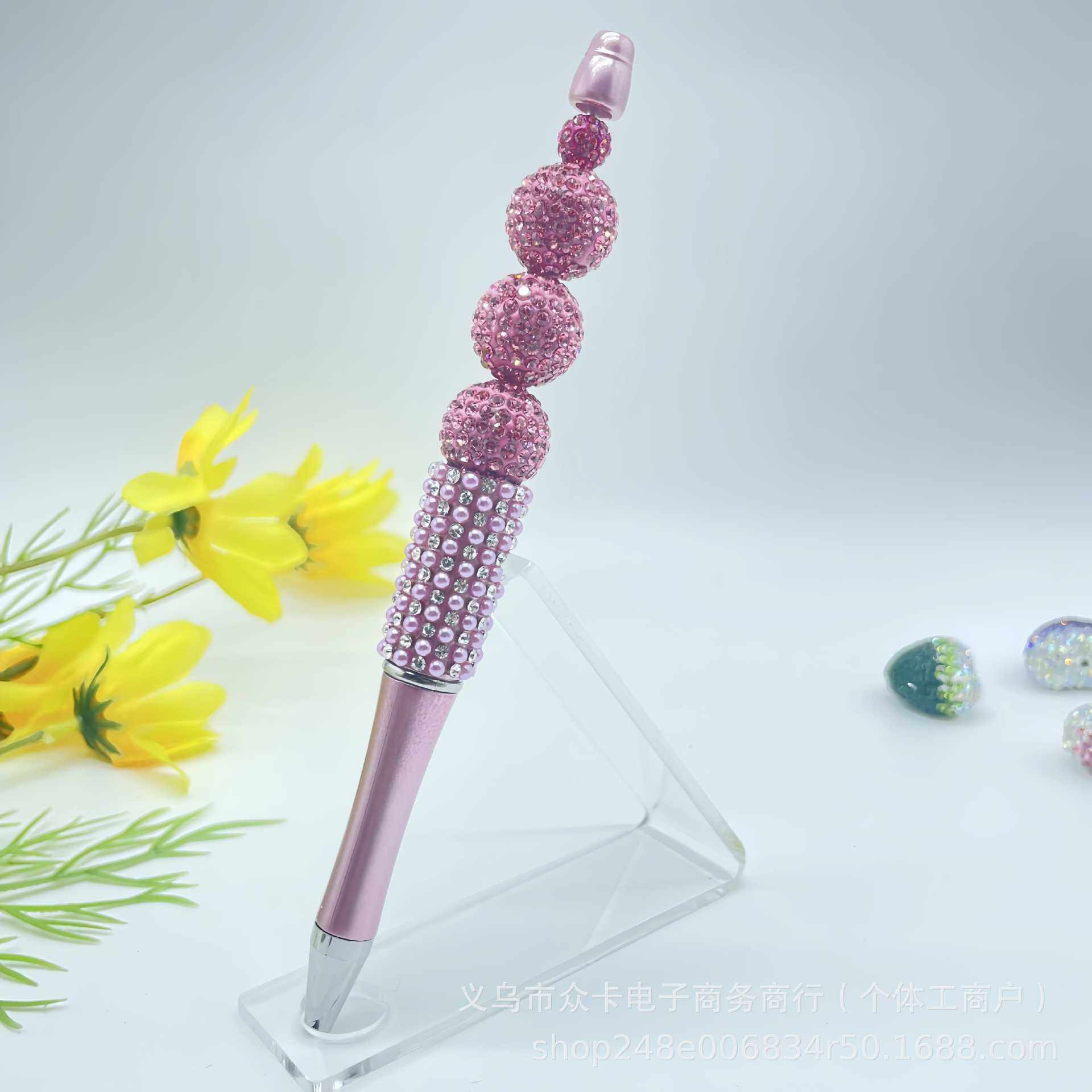 Wholesale 20pcs 16mm Full Diamond Ball Handmade DIY  Fancy Beaded Pen