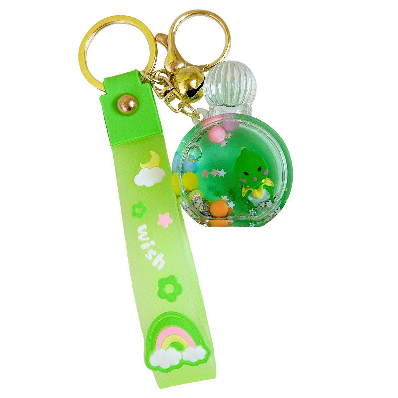 Lindo llaves de dragón verde acrílico al por mayor