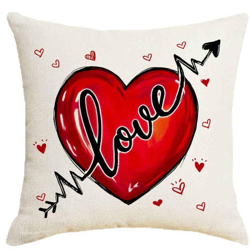 Wholesale 2pcs Love Letter Printed Pillow Case Valentine' s Day