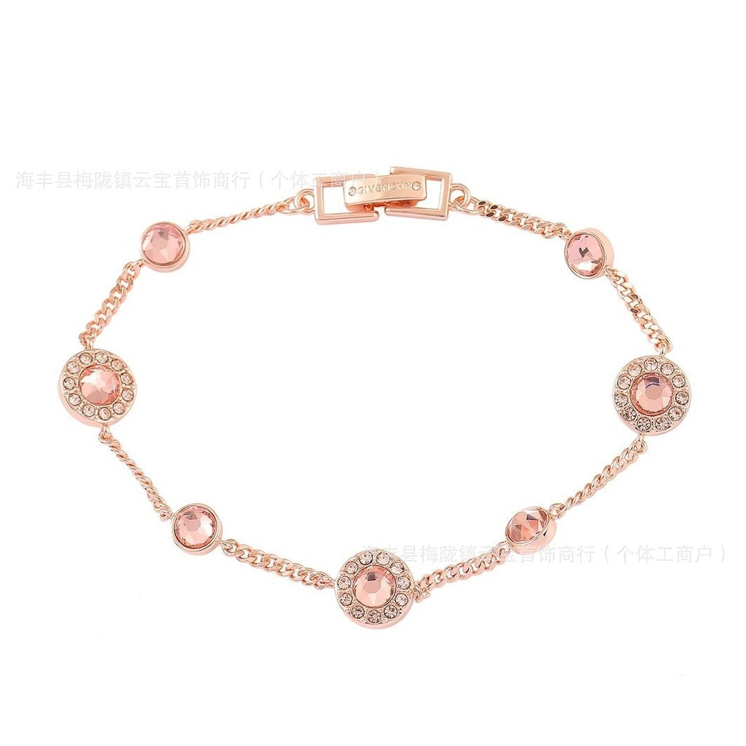 Wholesale full diamond star bracelet women's European and American simple fashion micro inlay hand jewelry online popular girlfriends Valentine's Day gift