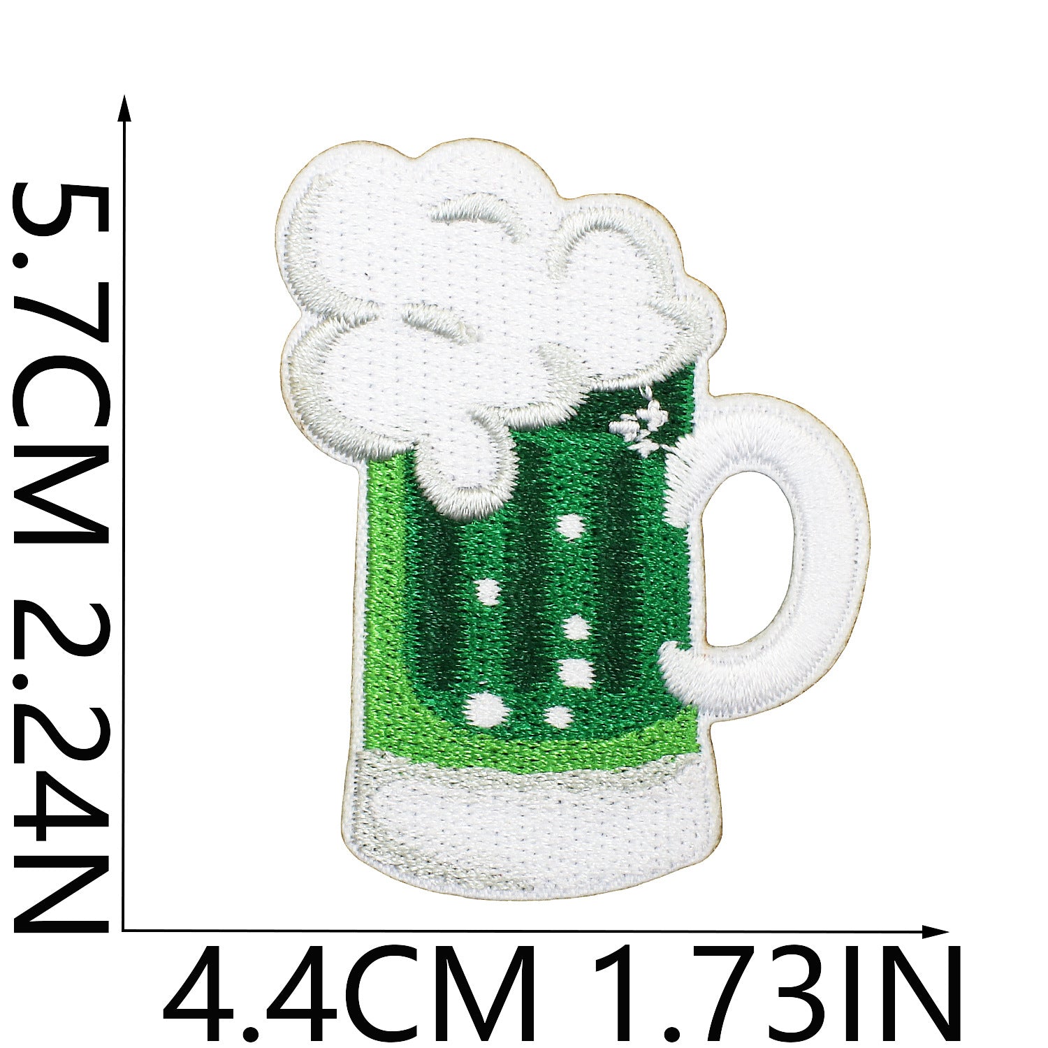 Wholesale St.  Patrick' s Day Rainbow Beer Clover Embroidery DIY Patches