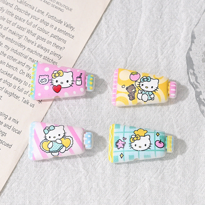 Wholesale 10pcs Cute cartoon cat toothpaste shape Acrylic Beads