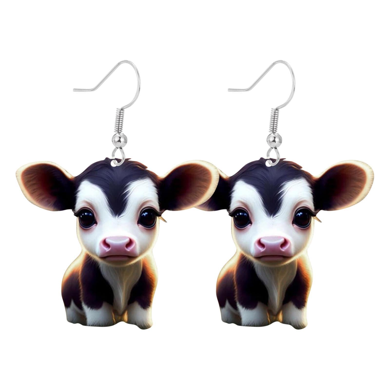 Wholesale New Highland Cow Creative Acrylic Earrings