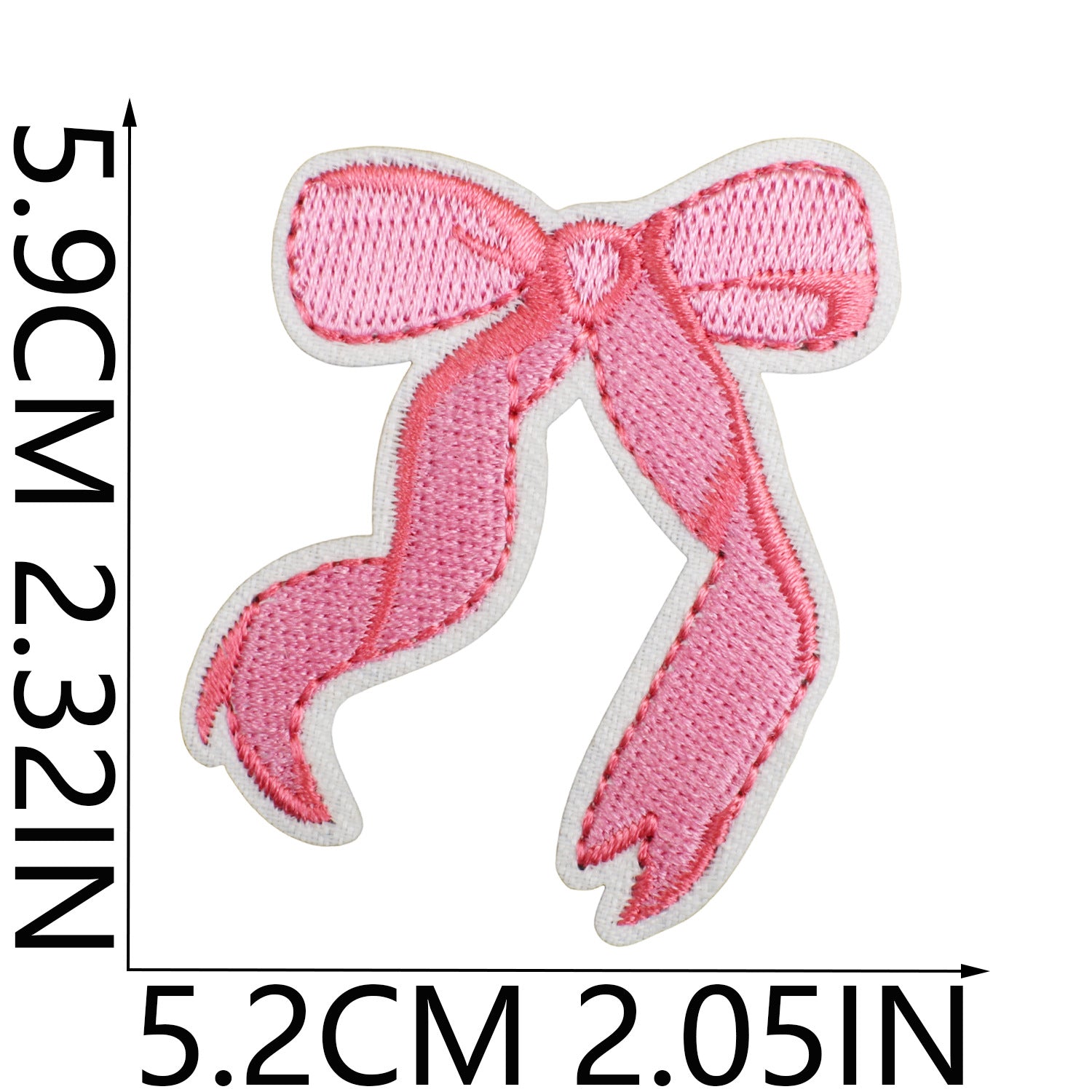 Wholesale Handmade Decorative Embroidered Cloth Sticker Bow Patch