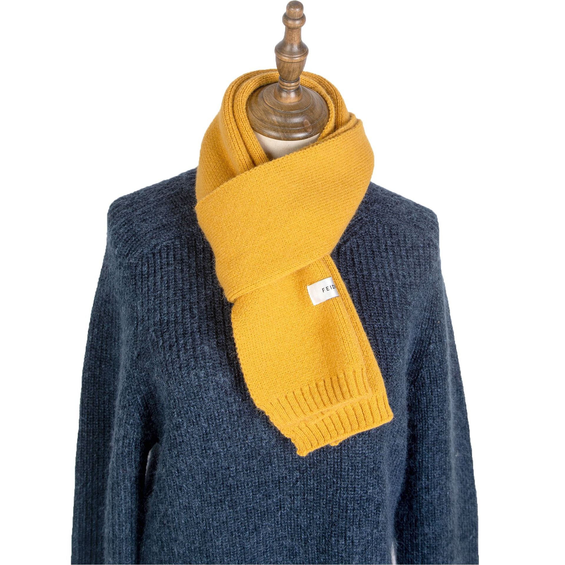 Wholesale Winter Labeled Knitted Woolen Solid Scarves