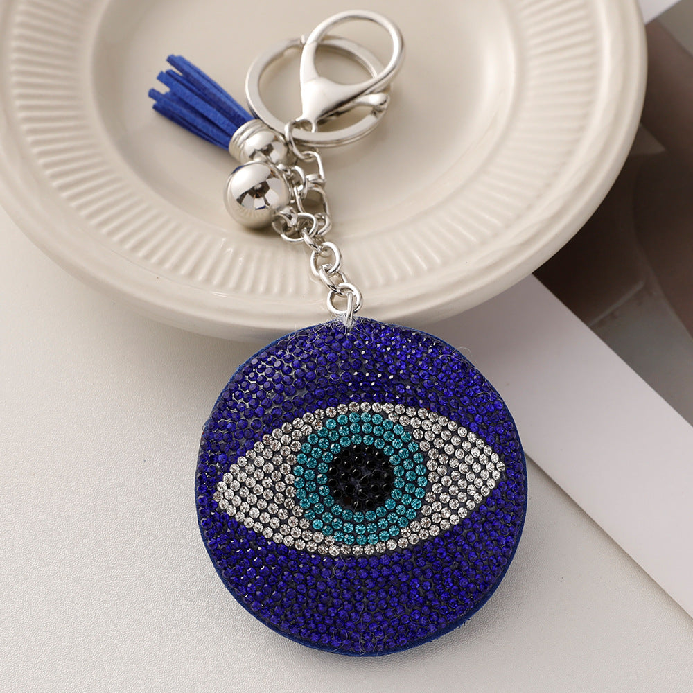 Wholesale Hot Diamond Devil's Eye Keychain